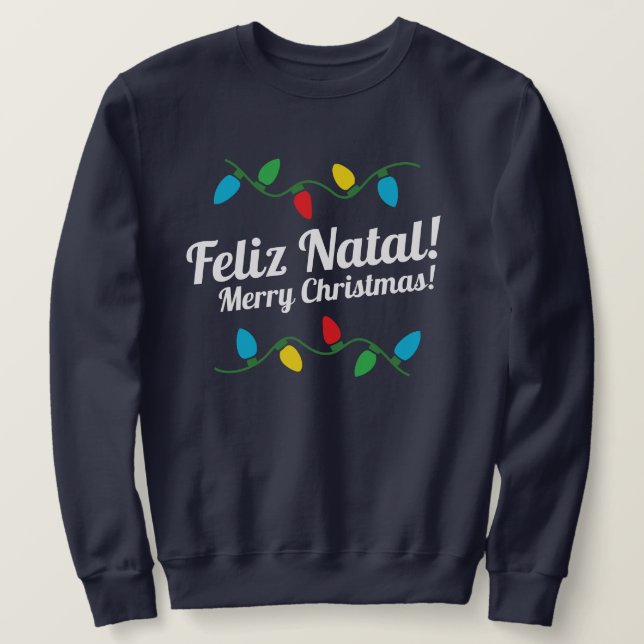 Portuguese Christmas Sweater Feliz Natal (Design Front)