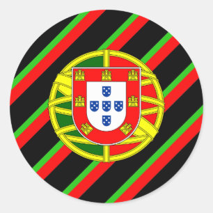 Portuguese Coat of arms Classic Round Sticker