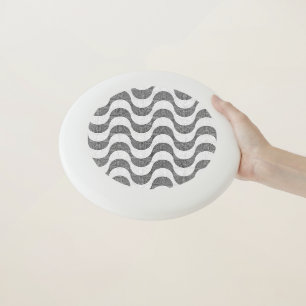 Portuguese cobblestone black and white waves  Wham-O frisbee