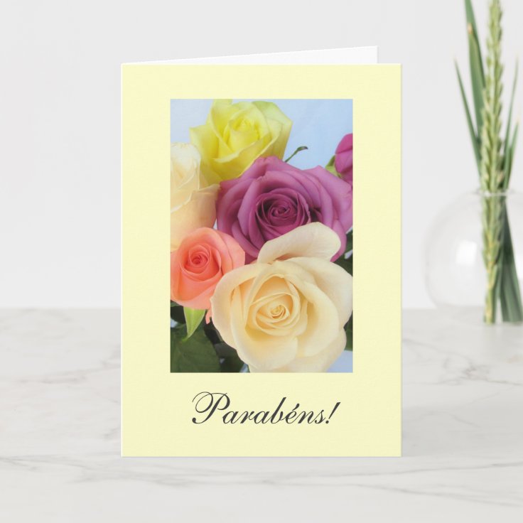 Portuguese Congratulations! Birthday Card Zazzle