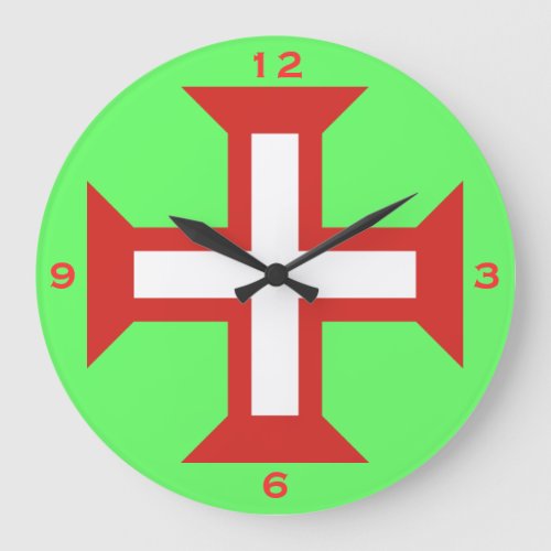 Portuguese Cross Wall Clock