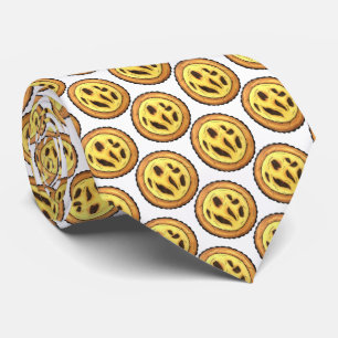 Portuguese Custard Egg Tart Pastel Pastéis de Nata Neck Tie