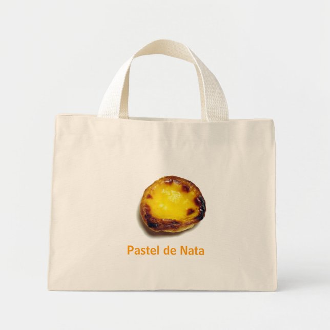 Portuguese custard tart mini tote bag (Front)