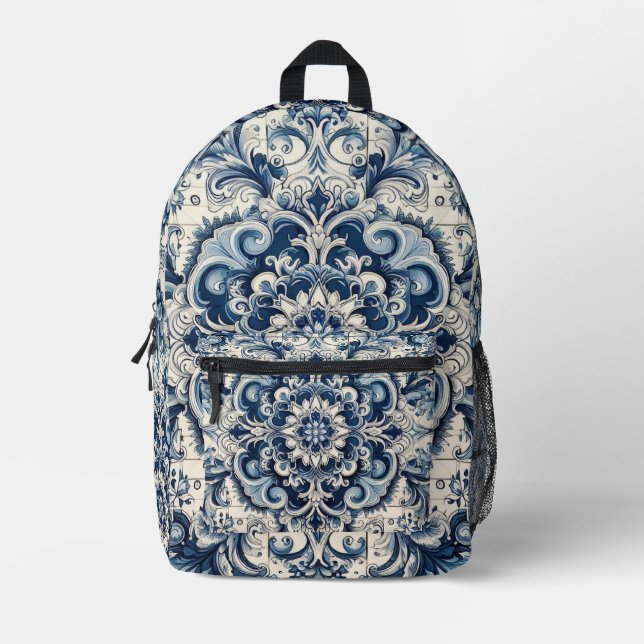 Portuguese design printed backpack (Front)
