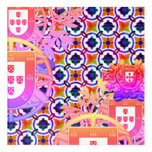 Portuguese designs acrylic print