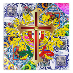 Portuguese designs acrylic print