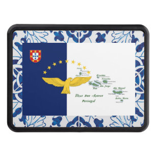 Portuguese designs Azores flag Hitch Cover