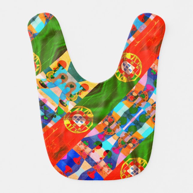 Portuguese designs baby bib (Front)