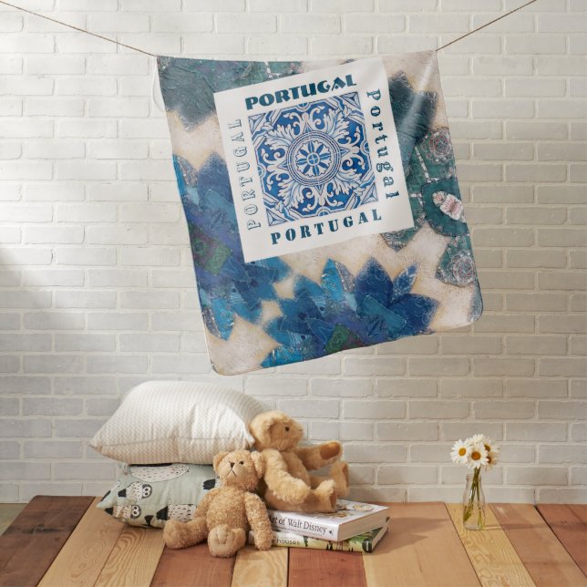 Portuguese designs baby blanket (In Situ)