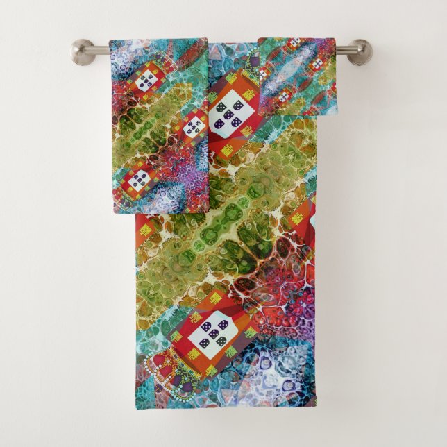 Portuguese designs bath towel set (Insitu)