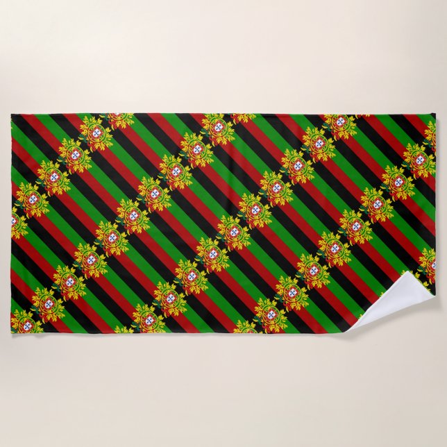 Portuguese designs  beach towel (Front)