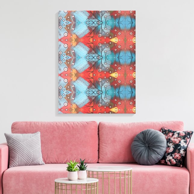 Portuguese designs canvas print (Insitu(LivingRoom))