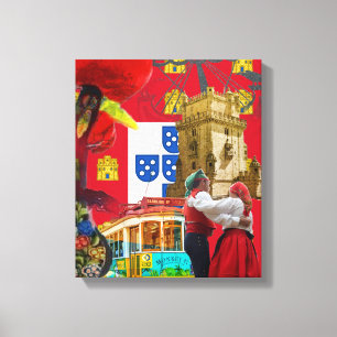 Portuguese designs canvas print