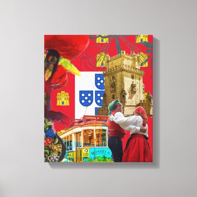 Portuguese designs canvas print (Front)