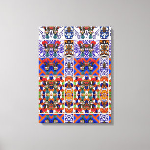 Portuguese designs canvas print
