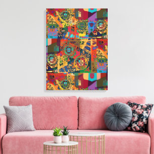 Portuguese designs canvas print