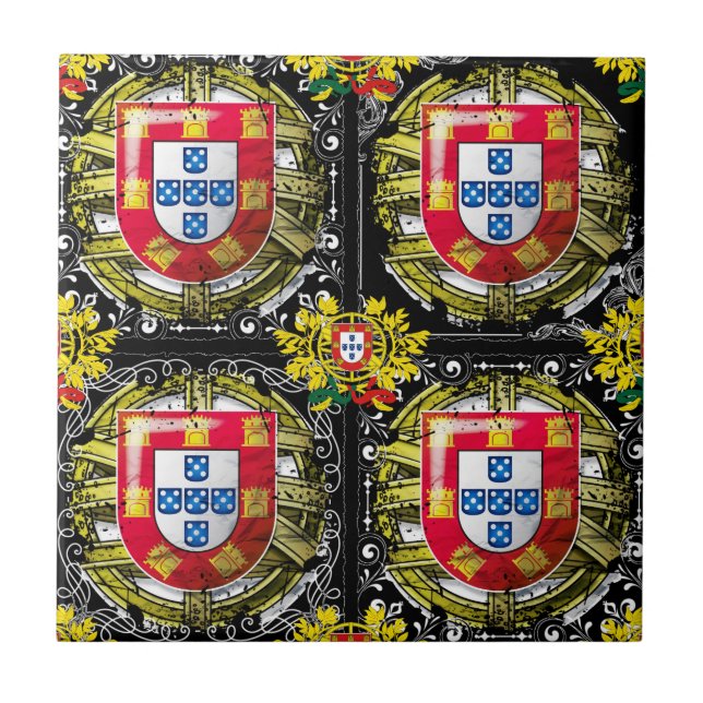 Portuguese designs  ceramic tile (Front)
