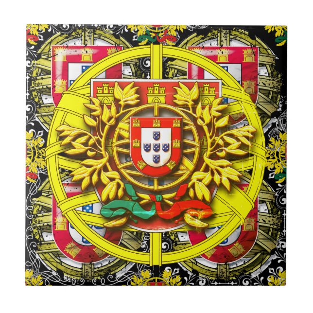 Portuguese designs  ceramic tile (Front)