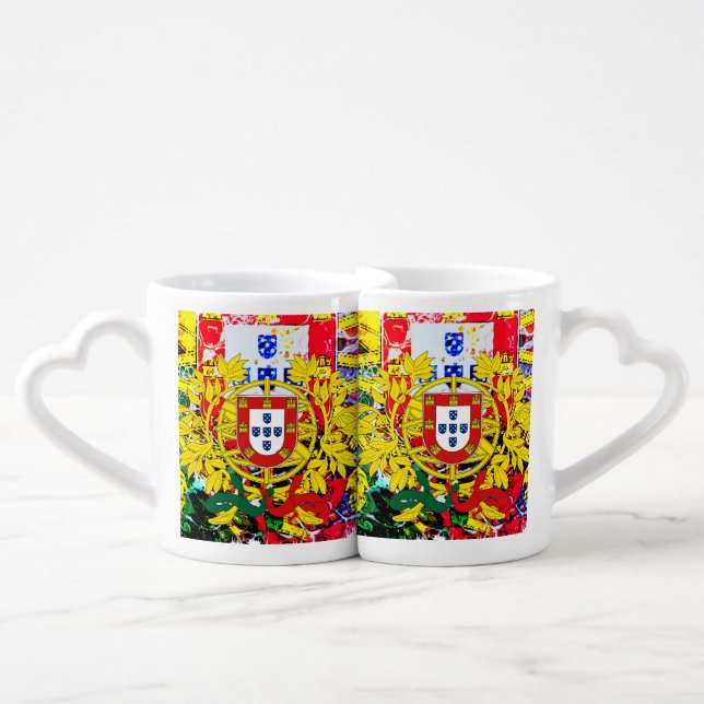 Portuguese designs coffee mug set (Front Nesting)