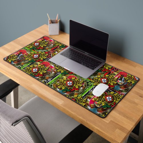 Portuguese designs desk mat