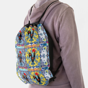 Portuguese designs drawstring bag