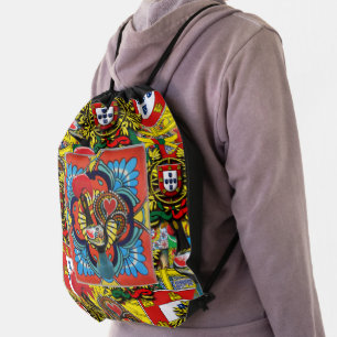 Portuguese designs drawstring bag