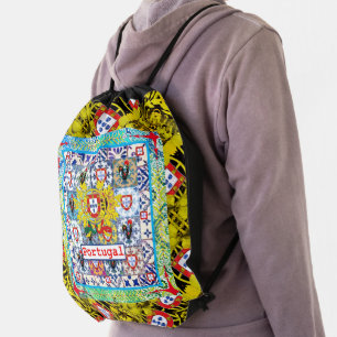 Portuguese designs drawstring bag
