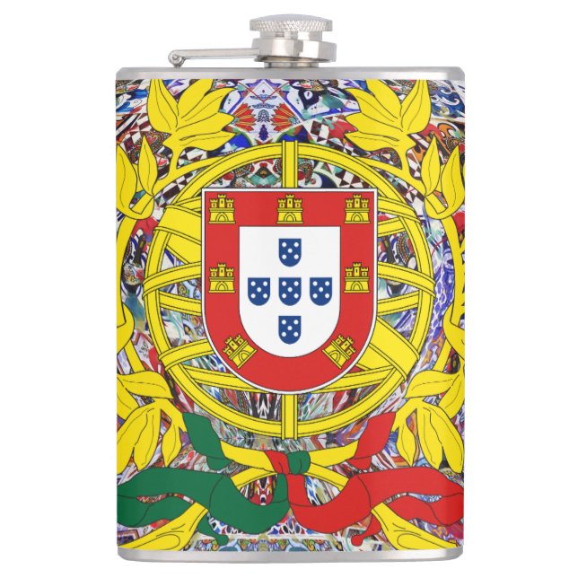 Portuguese designs flask (Front)