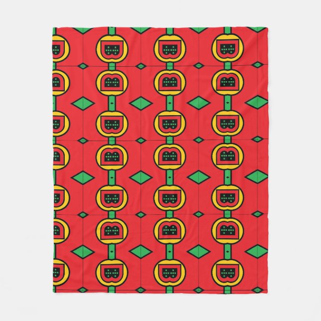 Portuguese designs  fleece blanket (Front)