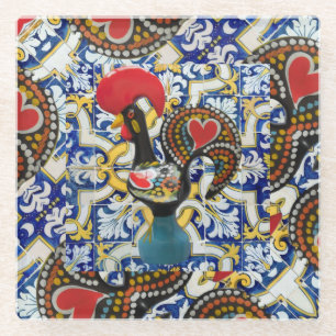 Portuguese designs  glass coaster