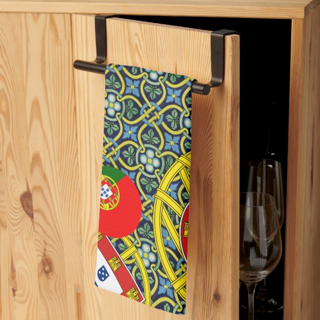 Portuguese designs  kitchen towel (Thirds Fold)