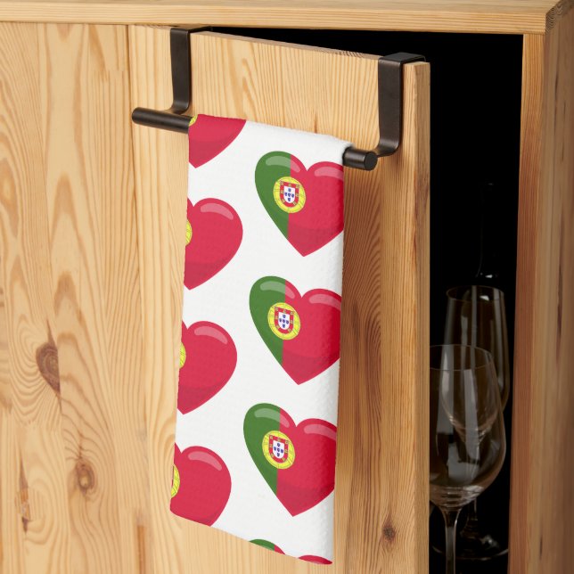Portuguese designs kitchen towel (Thirds Fold)