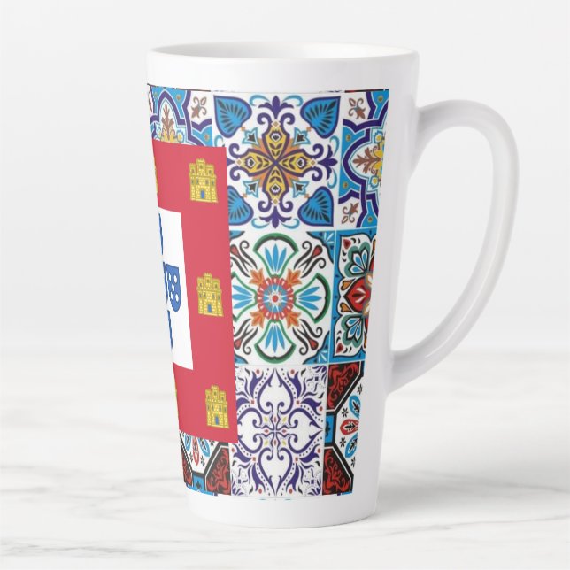 Portuguese designs  latte mug (Right)