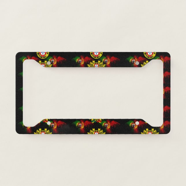 Portuguese designs license plate frame (Front)