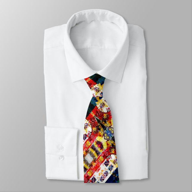 Portuguese designs neck tie (Tied)