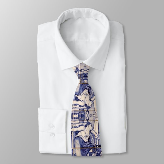 Portuguese designs neck tie (Tied)