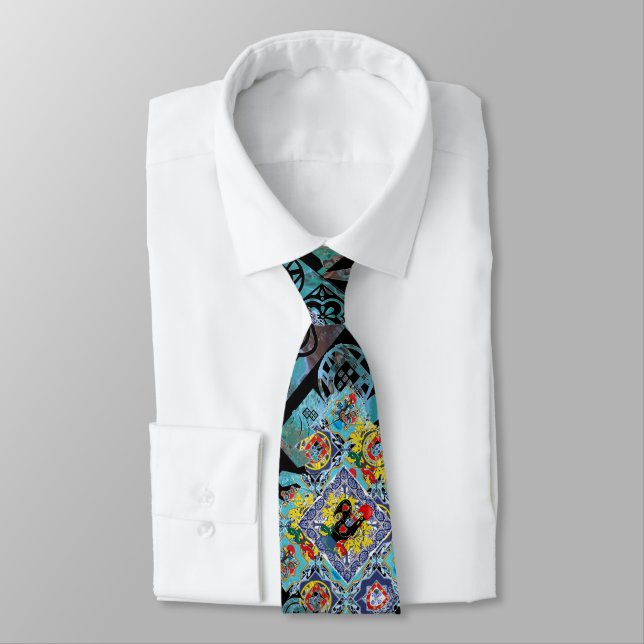 Portuguese designs neck tie (Tied)