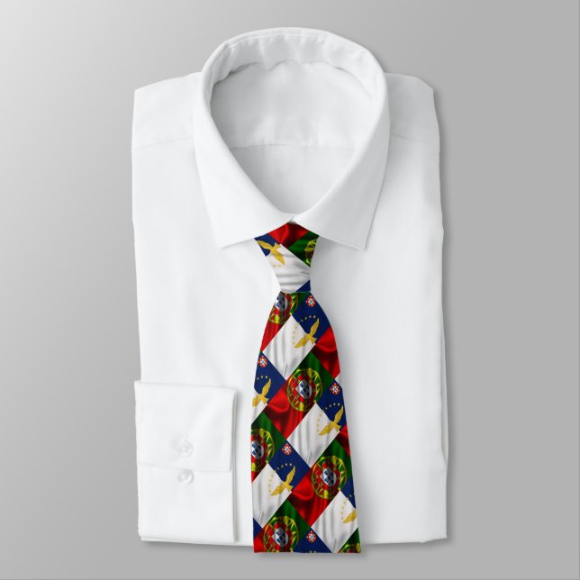 Portuguese designs neck tie (Tied)