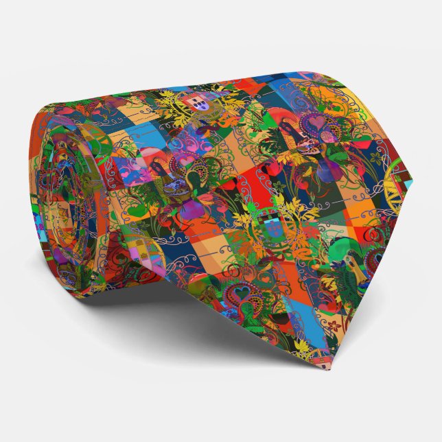 Portuguese designs neck tie (Rolled)