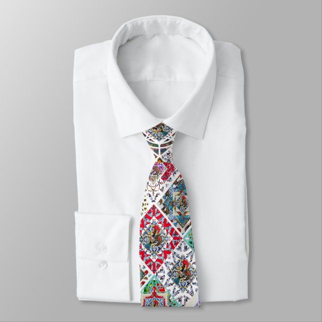 Portuguese designs neck tie (Tied)