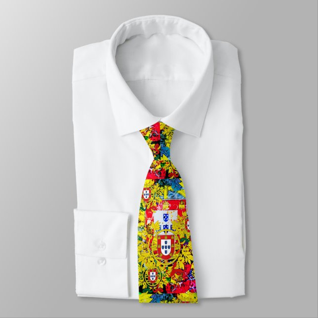Portuguese designs neck tie (Tied)