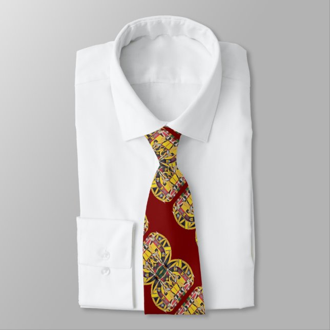 Portuguese designs neck tie (Tied)