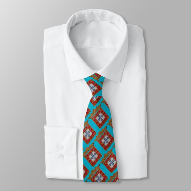 Portuguese designs neck tie (Tied)
