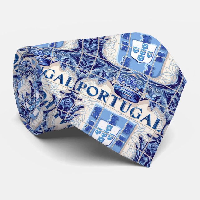 Portuguese designs neck tie (Rolled)