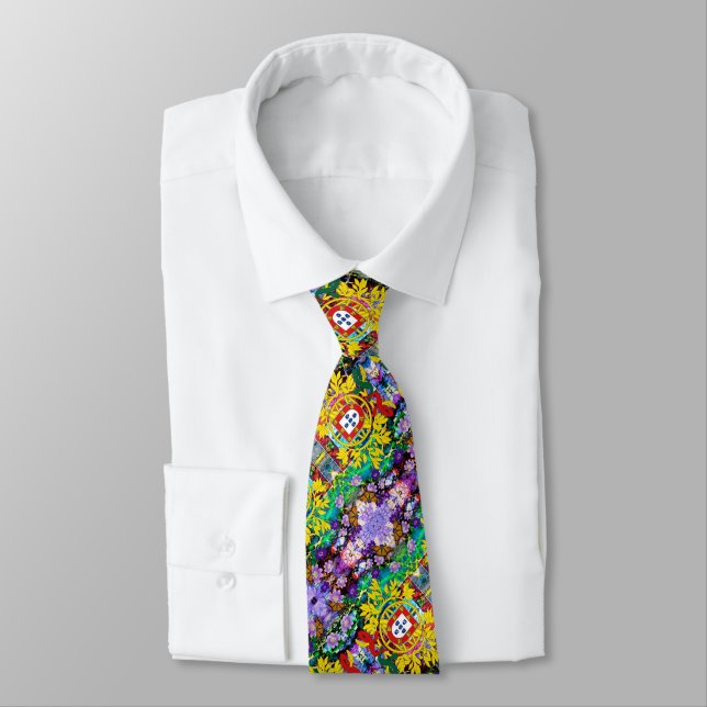 Portuguese designs neck tie (Tied)