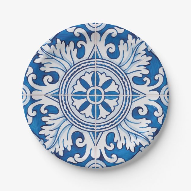 Portuguese designs paper plates (Front)