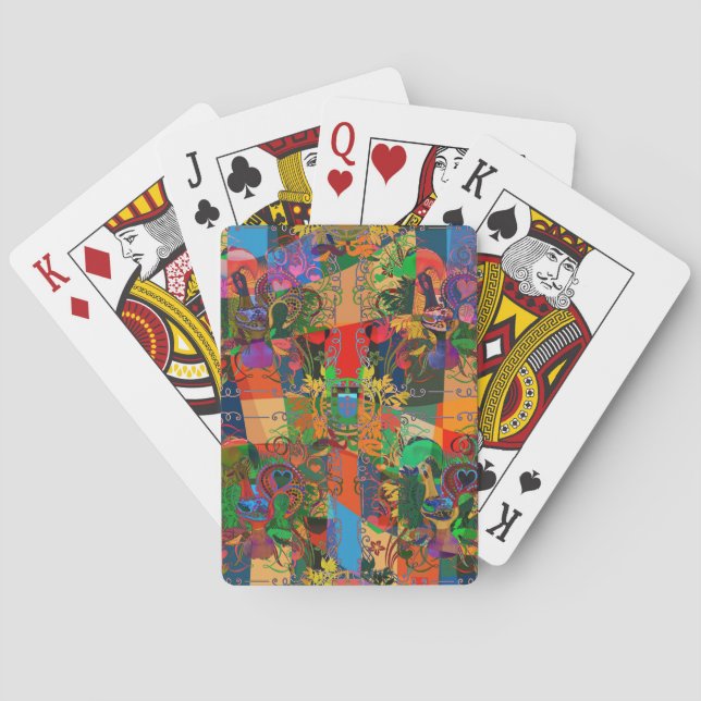 Portuguese designs poker cards (Back)