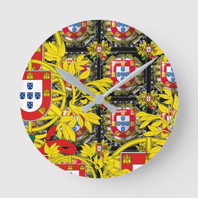 Portuguese designs  round clock (Front)