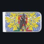 Portuguese designs  silver finish money clip<br><div class="desc">Portuguese designs</div>