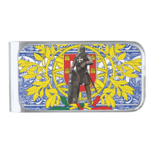 Portuguese designs silver finish money clip